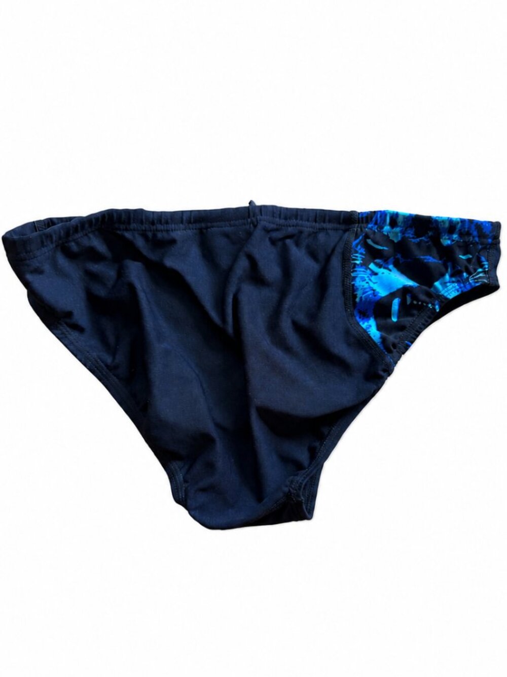 TYR Durafast Elite Men’s 34 Medium Navy Tiger Swim Brief